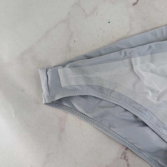 ADAY Swimsuit Women Small It Takes Two Gray Sporty Bikini Bottom Swim Athletic - Picture 4 of 9